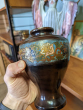 Load image into Gallery viewer, Japanese Chambleve Bronze and Cloisonné Vase

