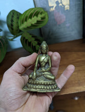 Load image into Gallery viewer, Vintage Tibetan Brass Cast Statue of Buddha
