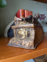 Load image into Gallery viewer, 19th century Thai Bronze Reclining Buddha Sculpture on Base
