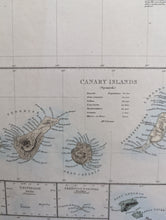 Load image into Gallery viewer, 1836 S.D.U.K. Map of the Islands in the Atlantic Ocean
