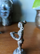 Load image into Gallery viewer, Antique Indian Dhokra Ware Brass Musician Statue
