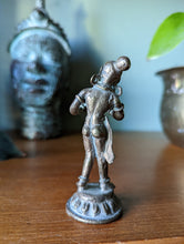 Load image into Gallery viewer, Antique Indian Dhokra Ware Brass Musician Statue
