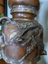 Load image into Gallery viewer, Pair Japanese Meiji Bronze Dragon Vases - 19th Century
