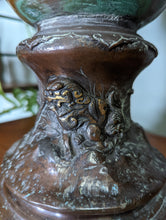Load image into Gallery viewer, Pair Japanese Meiji Bronze Dragon Vases - 19th Century
