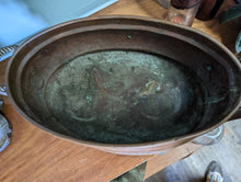 Load image into Gallery viewer, Antique Dutch Copper Oval Planter
