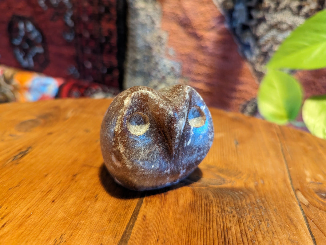 Ngoni Mrewa Abstract Soapstone Owl Carving