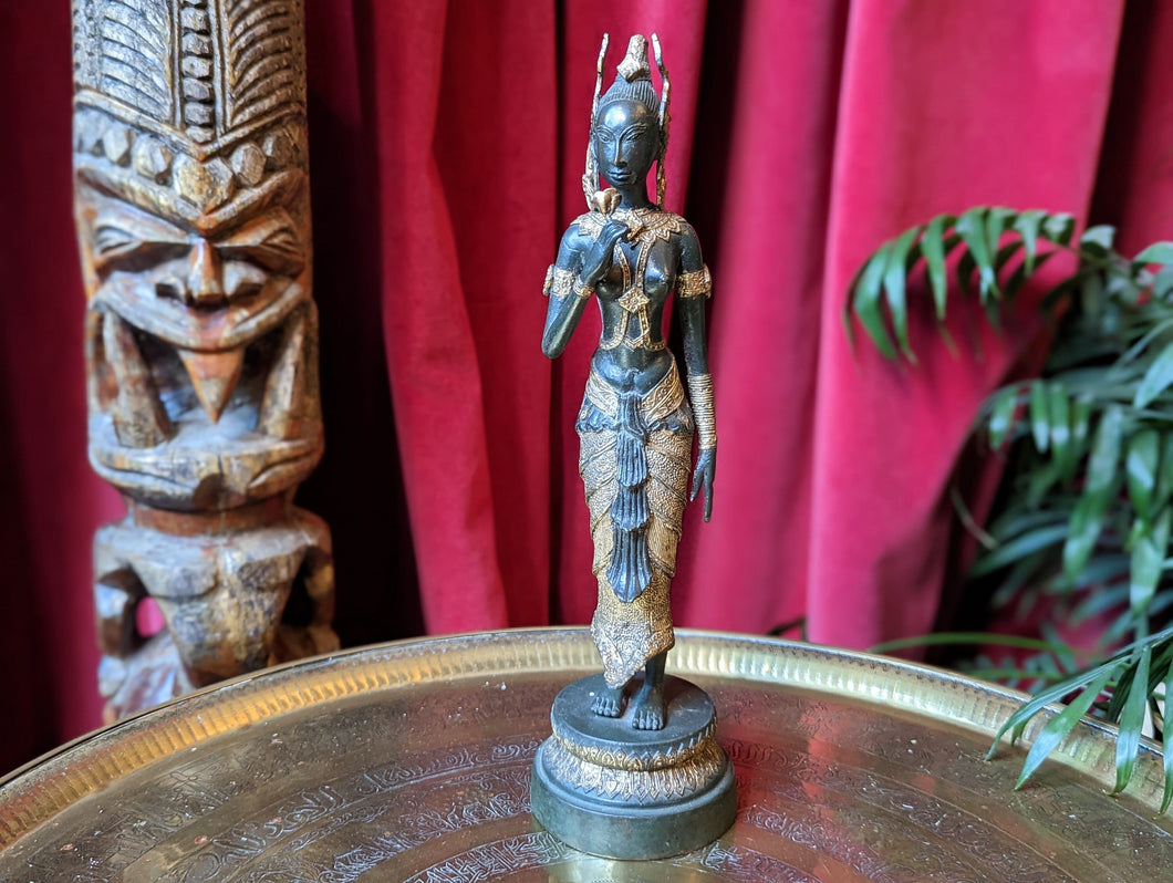 Gilded Bronze Statue of Hindu Goddess Dewi Sri