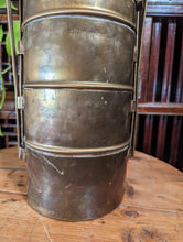 Load image into Gallery viewer, Antique Indian Brass Tiffin Box

