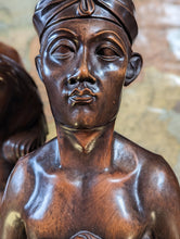 Load image into Gallery viewer, Mid Century Pair of Balinese Bust Carvings by A.A.Faimah
