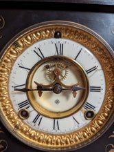 Load image into Gallery viewer, 19th Century French Louis XVI Gilt Metal and Porcelain Mantel Clock
