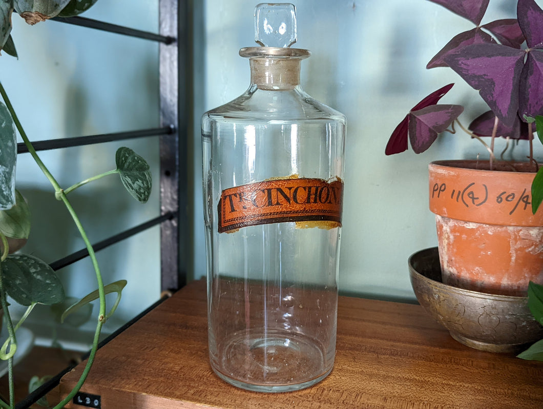 1930's Vintage Apothecary Bottle / Jar - AE RUG.DIST