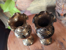 Load image into Gallery viewer, Pair of vintage Indian Brass Vases
