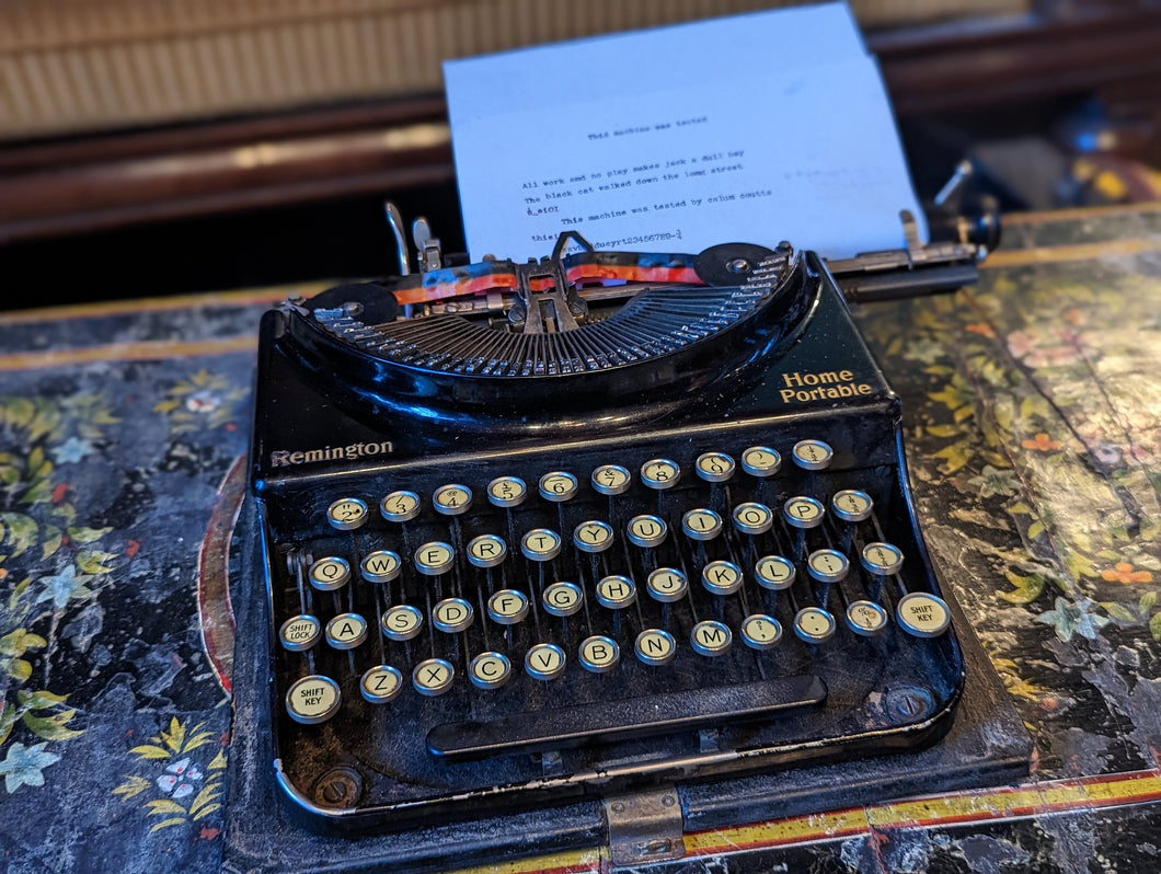 Serviced Remington Home Portable Vintage Typewriter