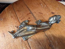 Load image into Gallery viewer, Vintage Reclining Brass Buddha Sculpture
