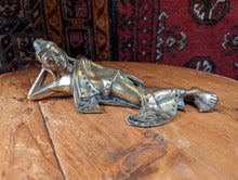 Load image into Gallery viewer, Vintage Reclining Brass Buddha Sculpture
