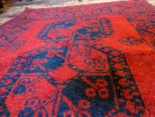 Load image into Gallery viewer, 3&#39;7&quot;x6&#39;3&quot; Antique Afghan Ersari Hand Knotted Wool Rug - 170cm x 108cm
