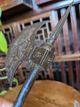 Load image into Gallery viewer, Antique Indo-Persian Axe With Silver Inlay
