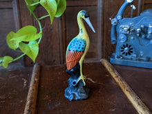 Load image into Gallery viewer, Vintage Ceramic Hatpin Holder / Statue of  Crane
