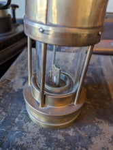 Load image into Gallery viewer, Antique Brass Miners Safety Lamp
