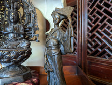 Load image into Gallery viewer, Vintage Japanese Bronze Geisha Statue
