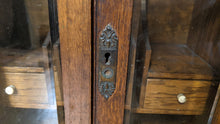 Load image into Gallery viewer, Antique Oak Smokers Cabinet
