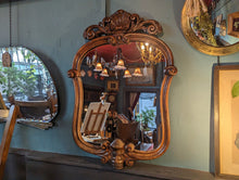 Load image into Gallery viewer, Antique Carved Rosewood Wall Mirror
