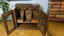 Load image into Gallery viewer, Antique Oak Smokers Cabinet
