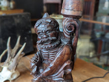 Load image into Gallery viewer, Early 20thC Chinese Rosewood Carved Lamp
