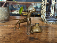 Load image into Gallery viewer, Antique Egyptian Style Bronze Dog Ink Well
