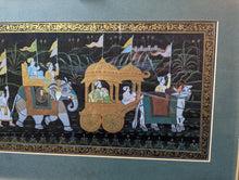 Load image into Gallery viewer, Vintage Indian Patachitra Painting of Maharaja Procession
