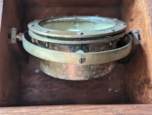 Load image into Gallery viewer, Antique Brass Ships Compass
