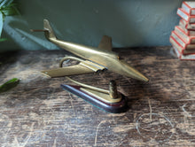 Load image into Gallery viewer, 1950&#39;s Desktop Brass Plane Model

