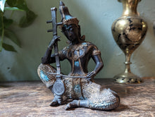 Load image into Gallery viewer, Thai Bronze Statue of Musician Playing Drum
