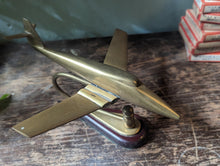 Load image into Gallery viewer, 1950&#39;s Desktop Brass Plane Model
