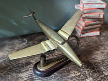 Load image into Gallery viewer, 1950&#39;s Desktop Brass Plane Model
