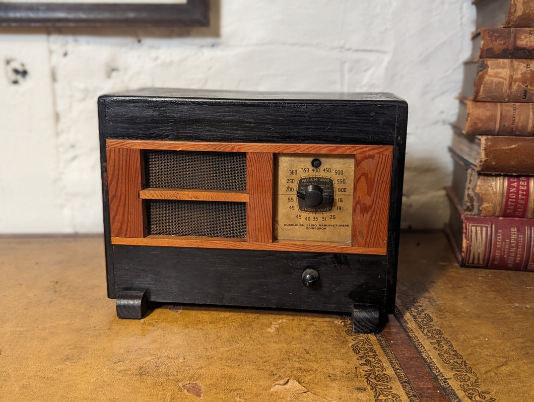 Buccleuch Vintage Wooden Case Valve Radio