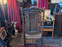 Load image into Gallery viewer, Antique Carolean Walnut Armchair
