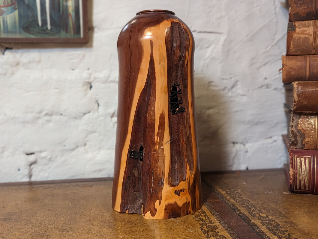 Wooden Sculptural Vase - Turned From Yew