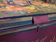 Load image into Gallery viewer, Antique Deed Box - Folk Painted

