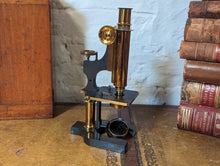 Load image into Gallery viewer, Antique Brass Leitz Laboratory Microscope
