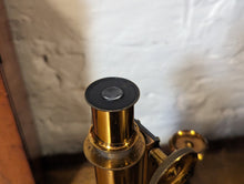 Load image into Gallery viewer, Antique Brass Leitz Laboratory Microscope
