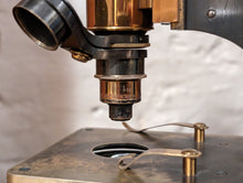 Load image into Gallery viewer, Antique Brass Watson &amp; Sons Laboratory Microscope
