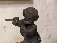Load image into Gallery viewer, Antique Victorian Bronze Cherub Candle Stick
