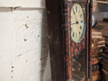 Load image into Gallery viewer, 19th Century American Marquetry Pendulum Wall Clock
