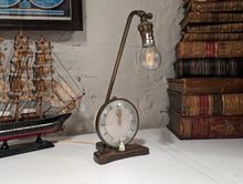 Load image into Gallery viewer, Pifco Timeside Vintage Brass Alarm Clock /  Lamp
