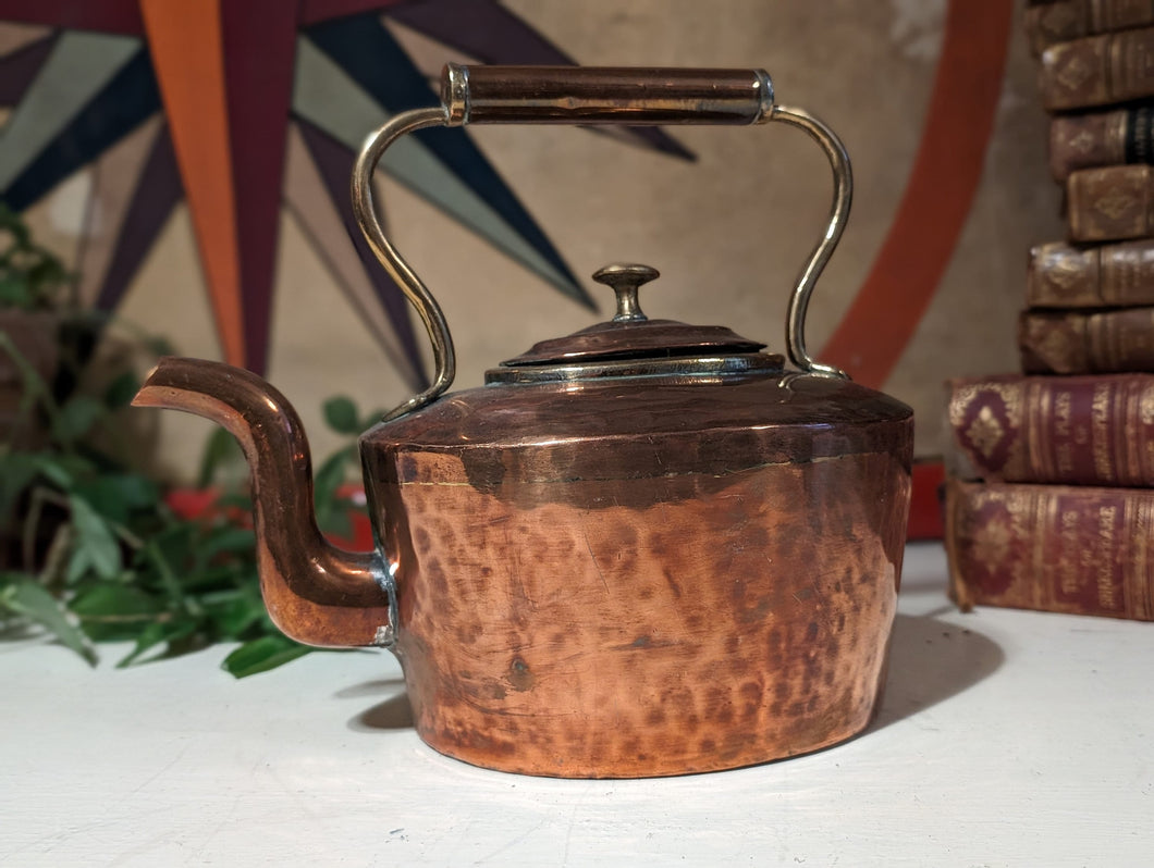 Antique Victorian Copper Kettle