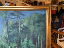 Load image into Gallery viewer, XL 1930&#39;s Danish Impressionistic Oil Painting of Forrest in Gilt Frame - 138 x 114cm
