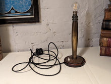 Load image into Gallery viewer, Early 20th.C Deco Brass Table Lamp - Rewired with Modern Wiring
