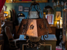 Load image into Gallery viewer, Arts and Crafts Style Copper Hall Lantern / Pendant Light
