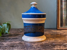 Load image into Gallery viewer, 19thC Blue Porcelain Apothecary Jar
